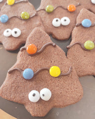 Galleta navideña - árbol de chocolate