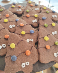 Galleta navideña - árbol de chocolate