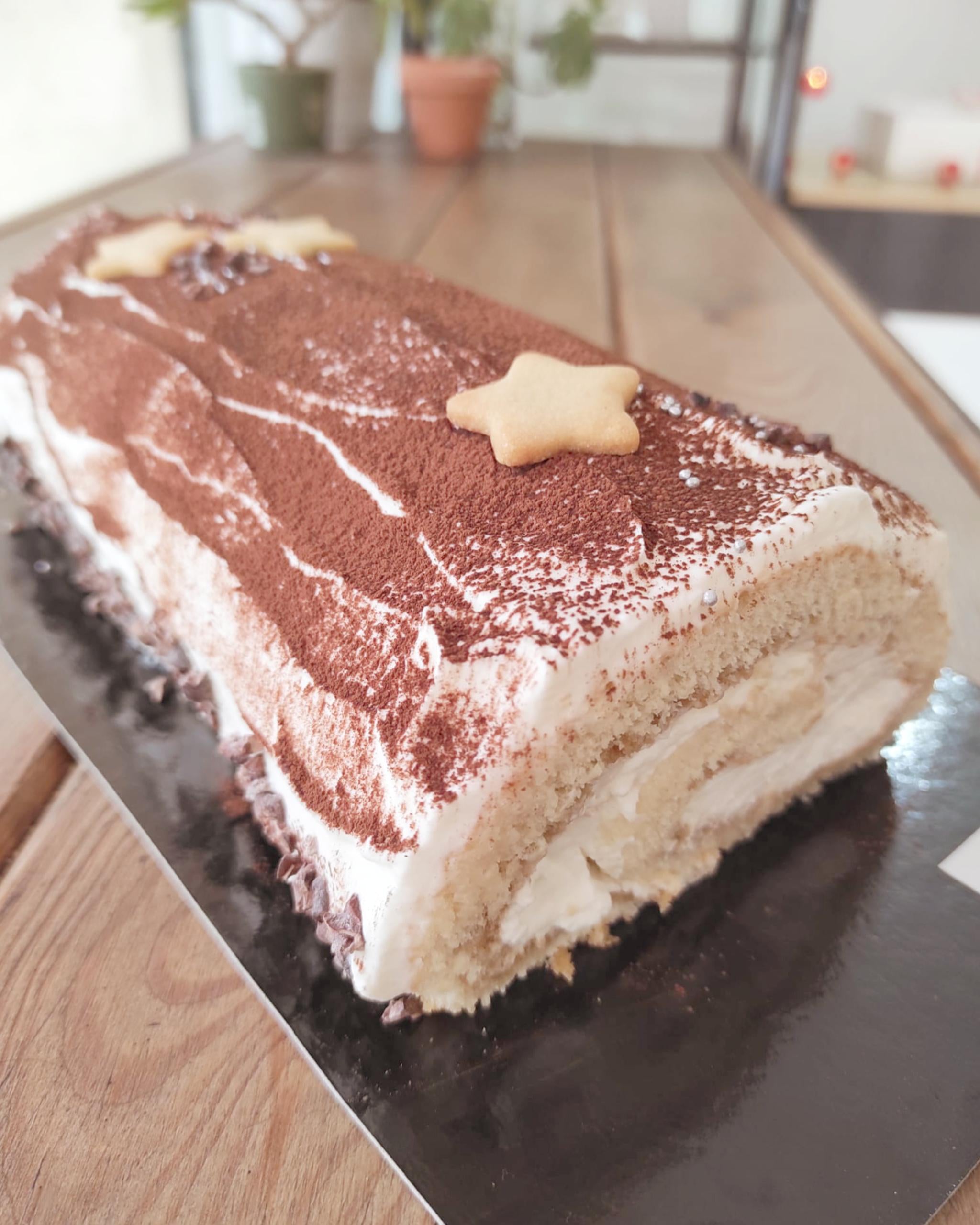 Yule Log Tiramisu